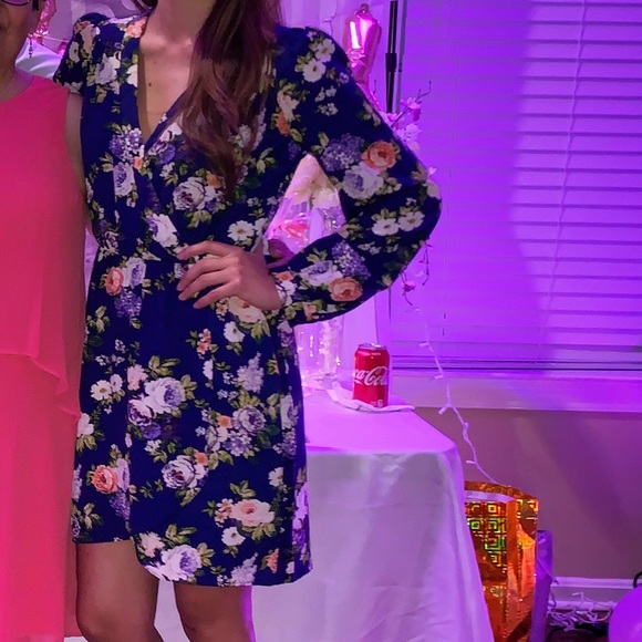 Lulu’s Floral Long Sleeve Dress - Picture 2 of 2